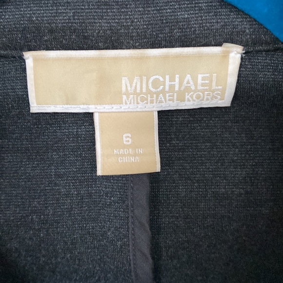 Michael Michael Kors blazer with faux leather sleeves - Picture 2 of 4